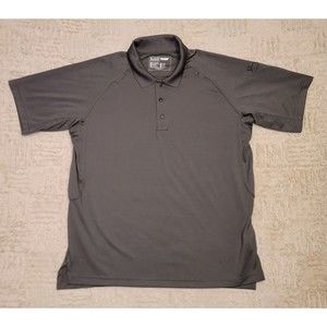 511 Tactical Performance Polo L Gray Pockets Stretch Military 71049
